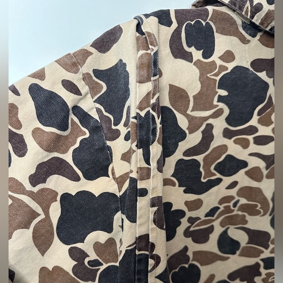 Vintage Duck Bay Camo Jacket Shacket Cropped and distressed size Small - Picture 11 of 11